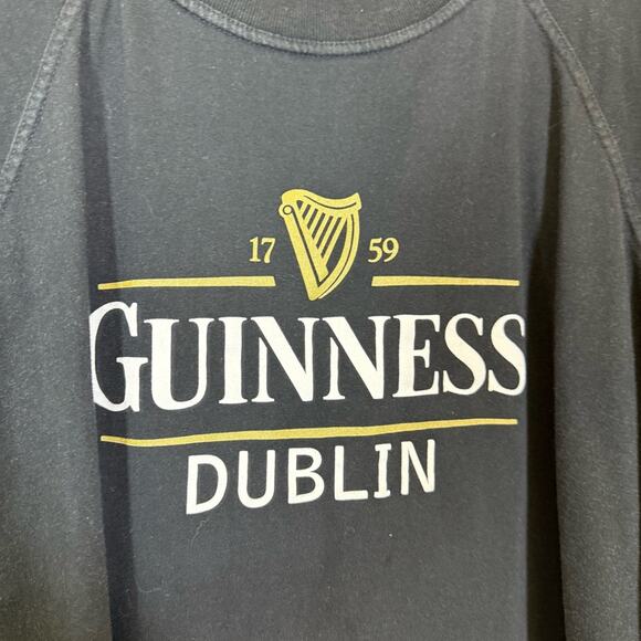 Guinness Black Crewneck Shirt. Size XXL. In excellent condition! - Picture 2 of 7